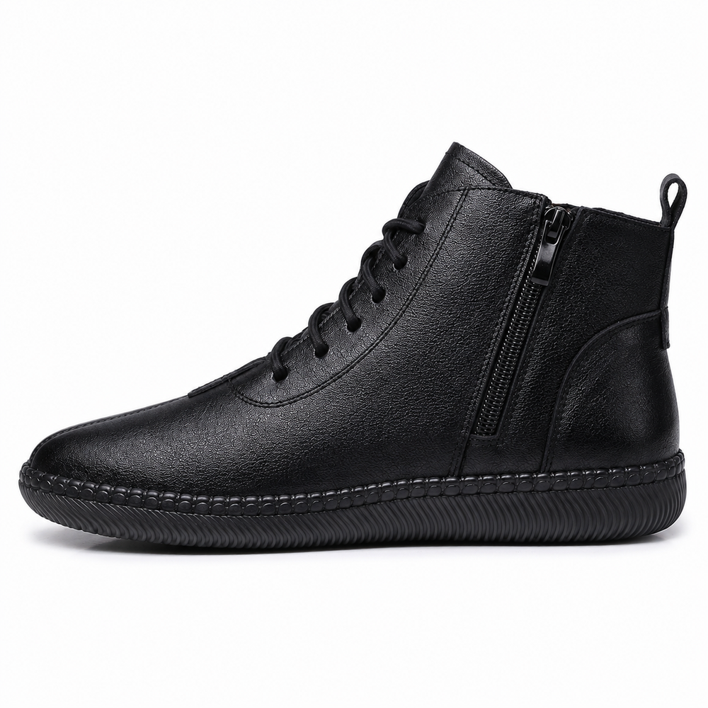 Asti Orthopedic Ankle Boots - Black - side view