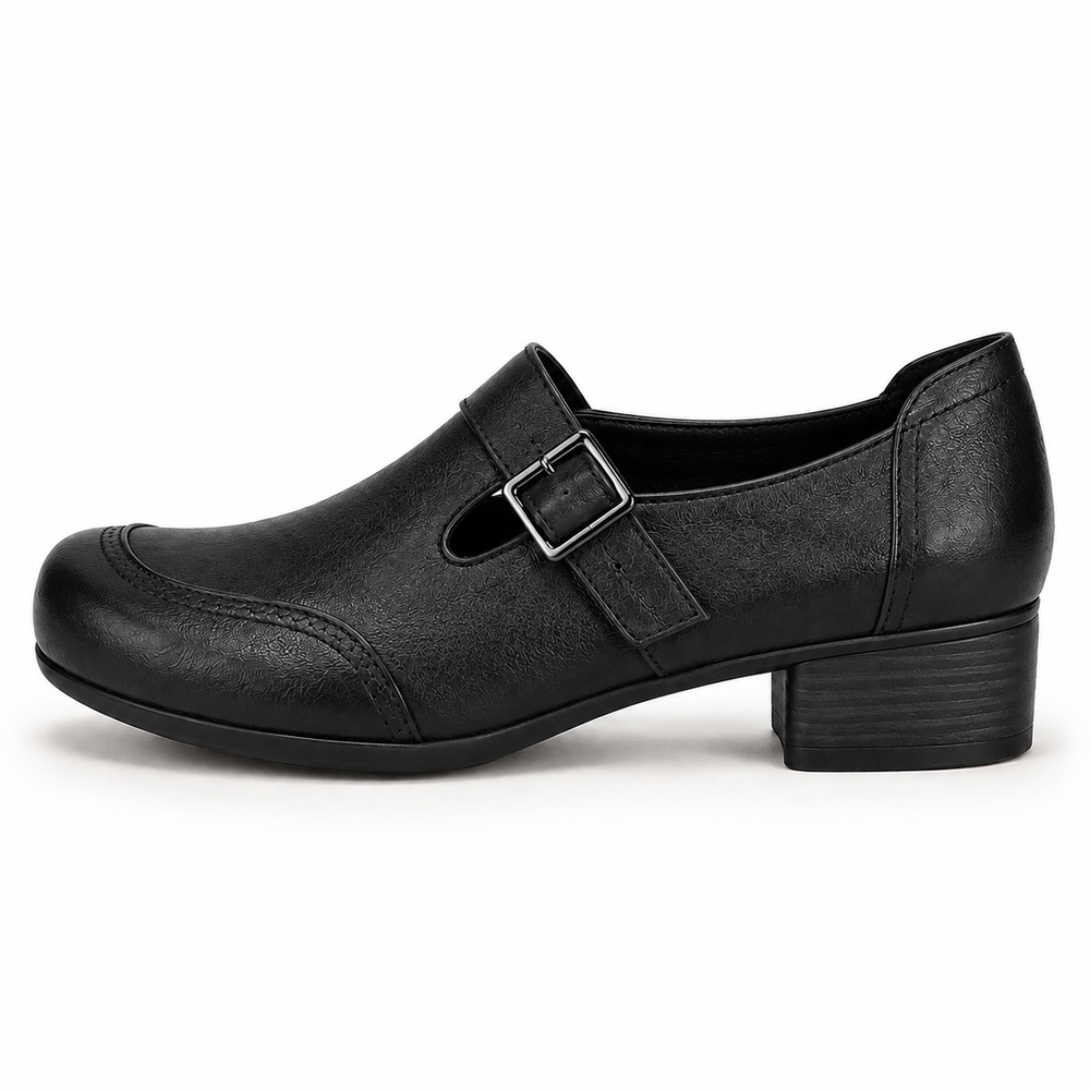 Como Orthopedic Comfort Pumps - Black - side view